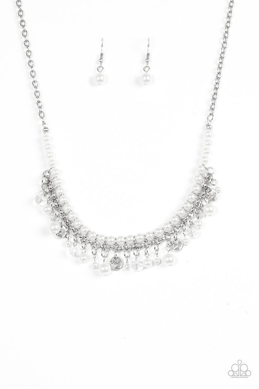 Paparazzi Necklace ~ Glamour Trove - White