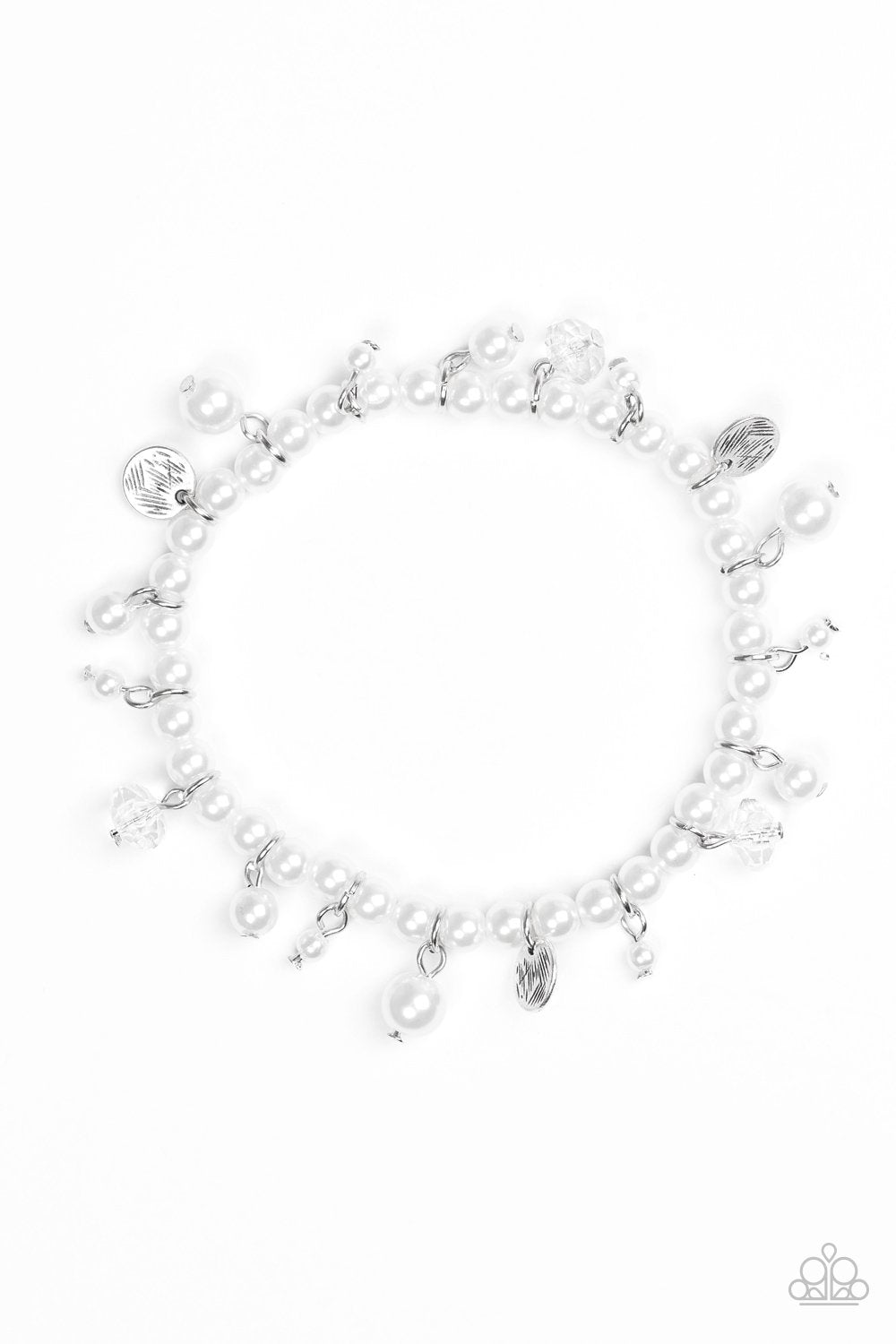 Paparazzi Bracelet ~ Treasure Chest Chic - White