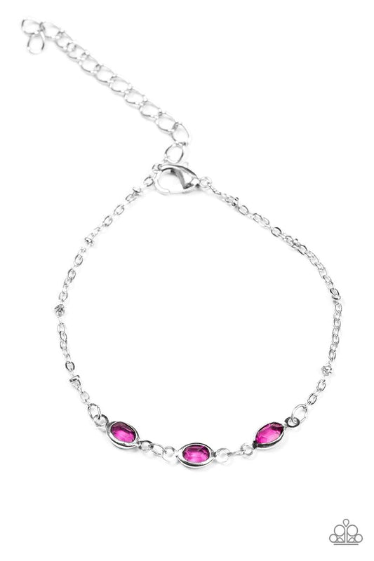 Paparazzi Bracelet ~ Center Stage Chic - Purple