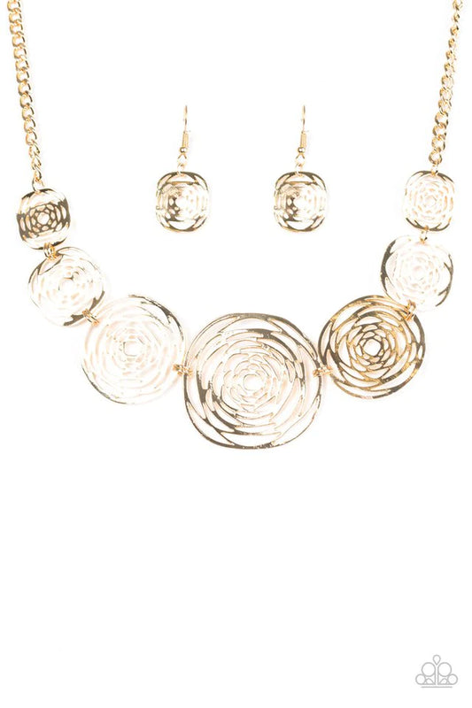 Paparazzi Necklace ~ Cave Vogue - Gold