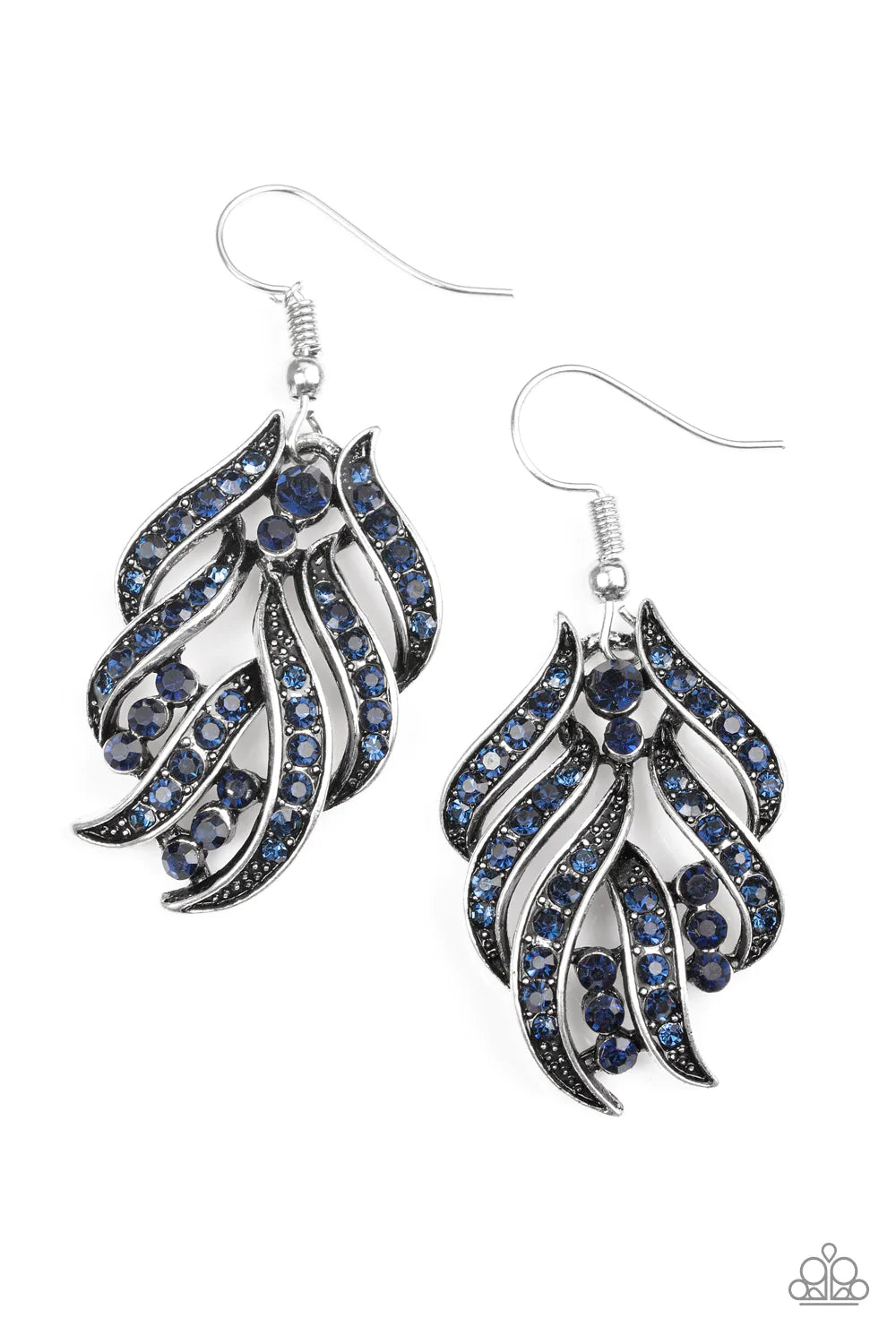 Paparazzi Earring ~ Fan The Flames - Blue