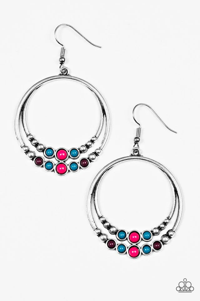 Paparazzi Earring ~ Spiraling Serenity - Multi