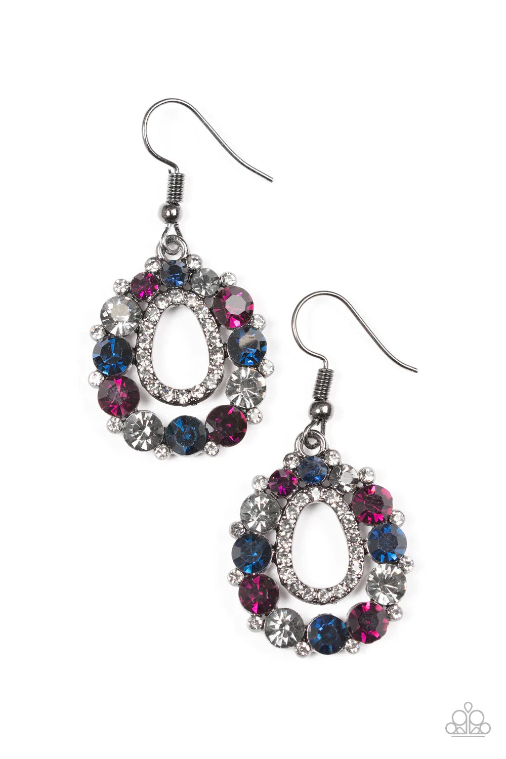 Paparazzi Earring ~ Struck By Sparkle - Multi