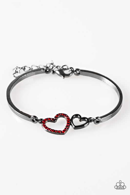 Paparazzi Bracelet ~ The Show LUST Go On! - Red