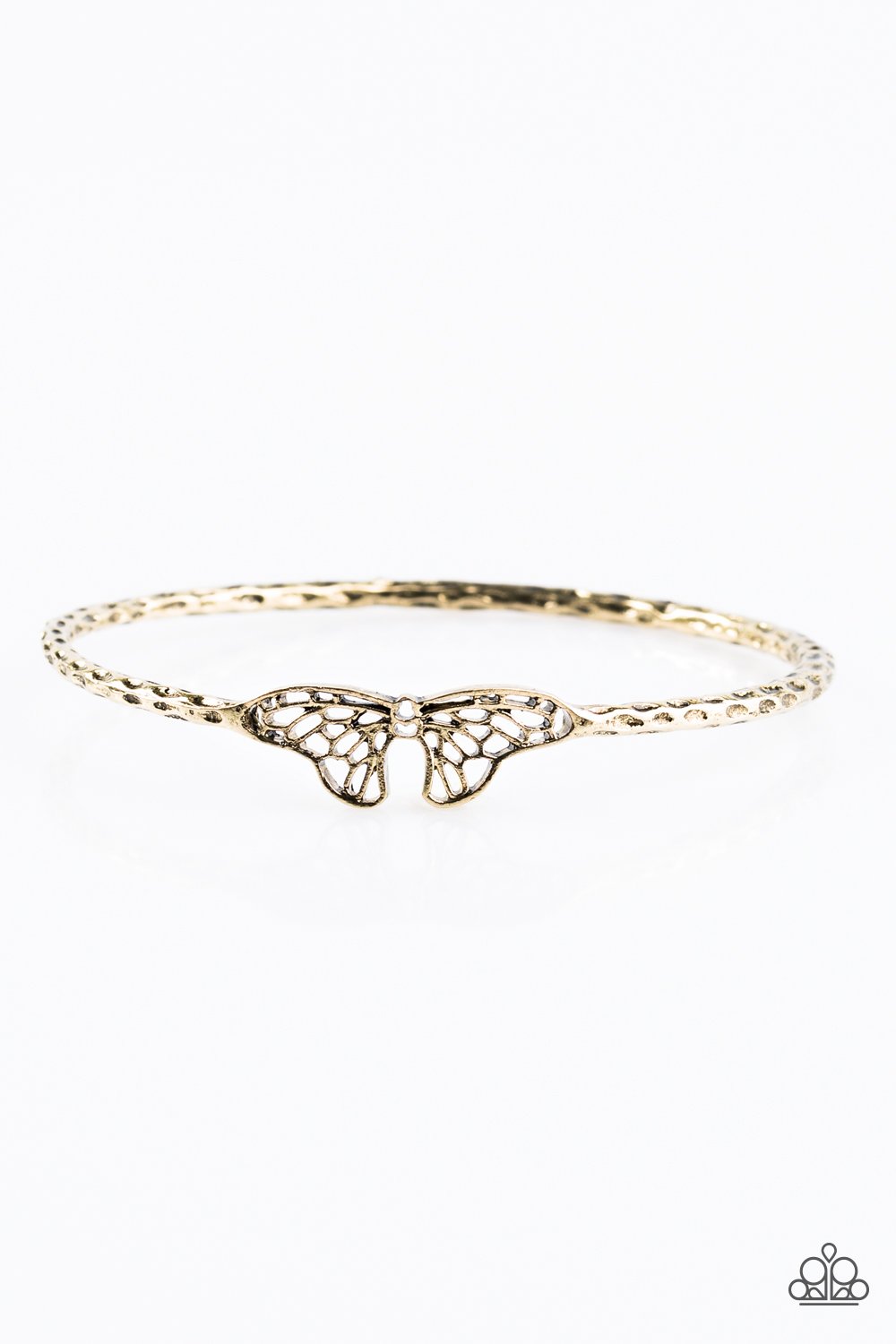 Paparazzi Bracelet ~ Butterfly Beauty - Brass