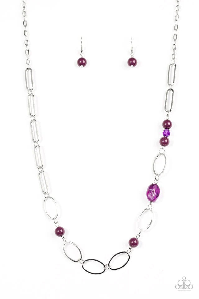 Paparazzi Necklace ~ Marvelously Modern - Purple