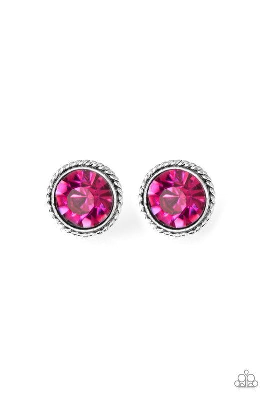 Pendiente Paparazzi ~ GLAM Over - Pink Post