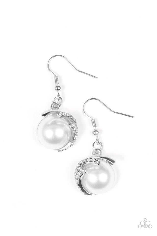 Paparazzi Earring ~ What You SEA Is What You Get - White