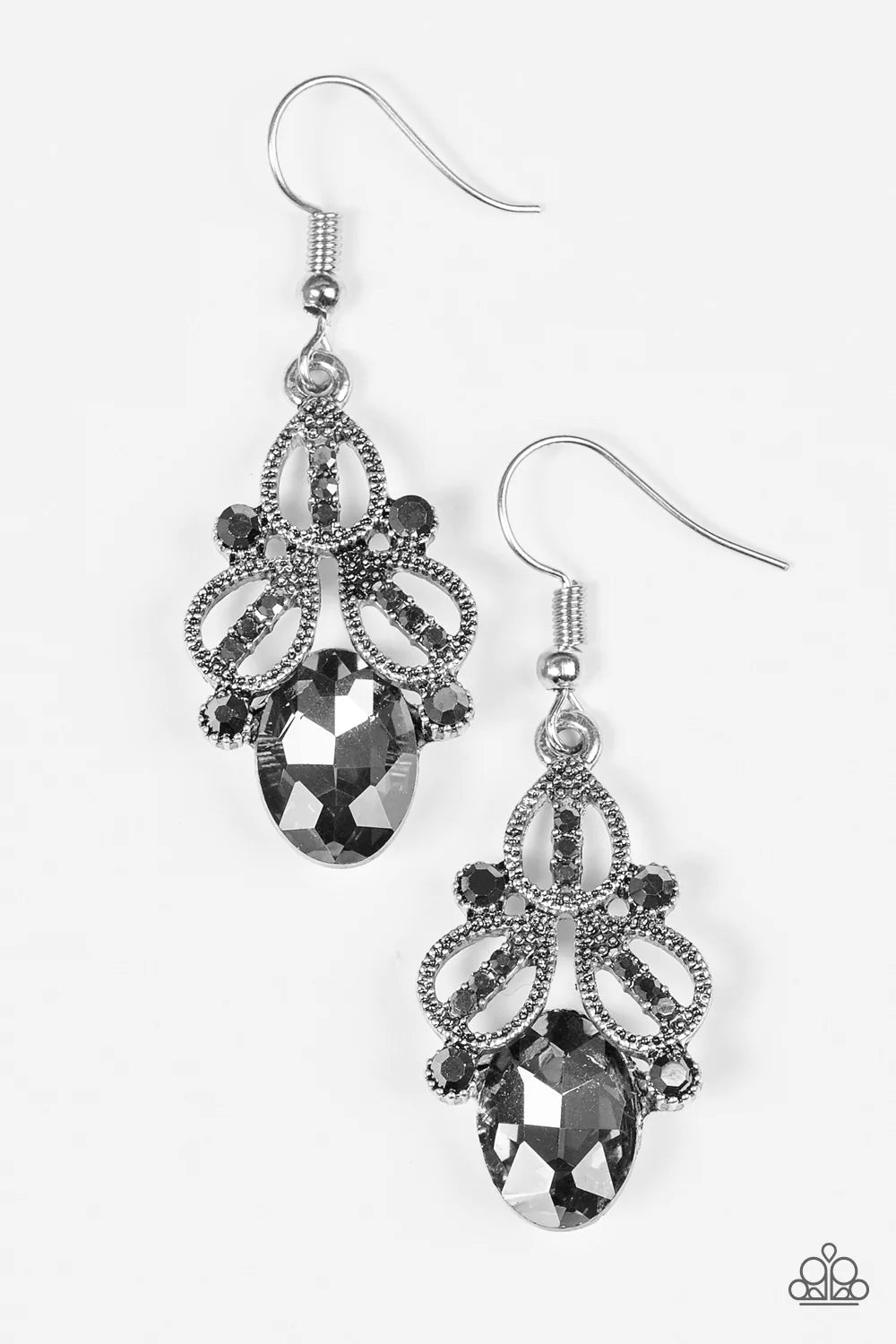 Paparazzi Earring ~ A CROWN Pleaser - Silver