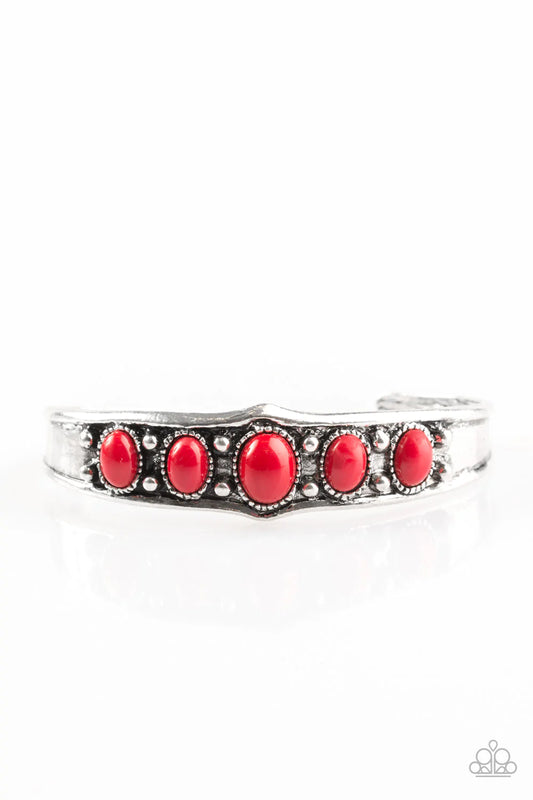 Pulsera Paparazzi ~ Highlander - Rojo