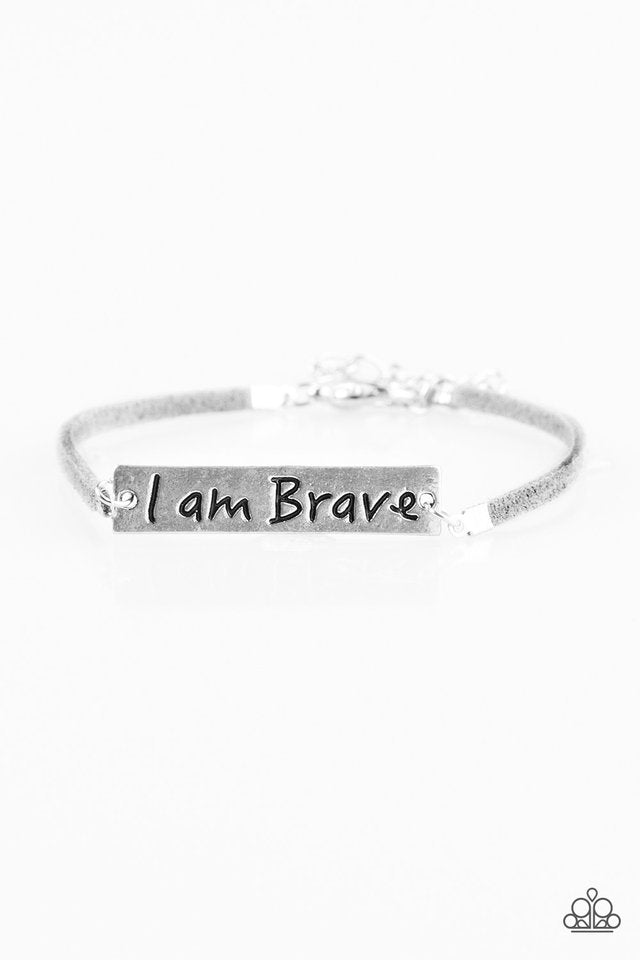 Paparazzi Bracelet ~ Brave Spirit - Silver