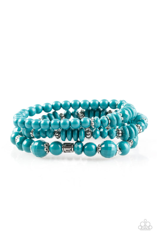 Paparazzi Bracelet ~ Disco Diva - Blue