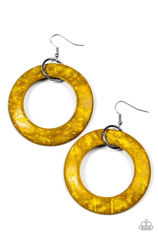 Paparazzi Earring ~ Rockin Moroccan - Yellow