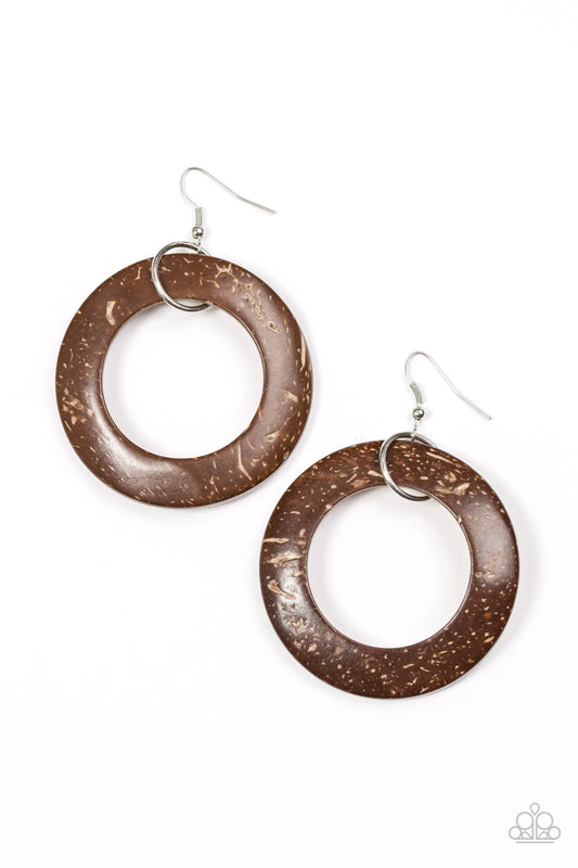 Paparazzi Earring ~ Rockin Moroccan - Brown