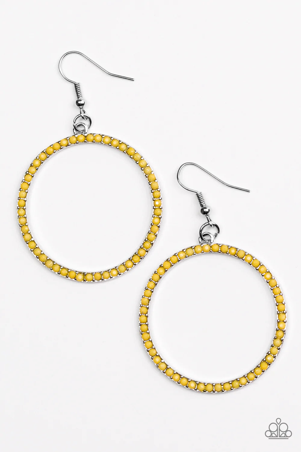 Yellow Earring Spring Paparazzi Earring ~ Spring Party- Yellow – Paparazzi Jewelry | Online ...