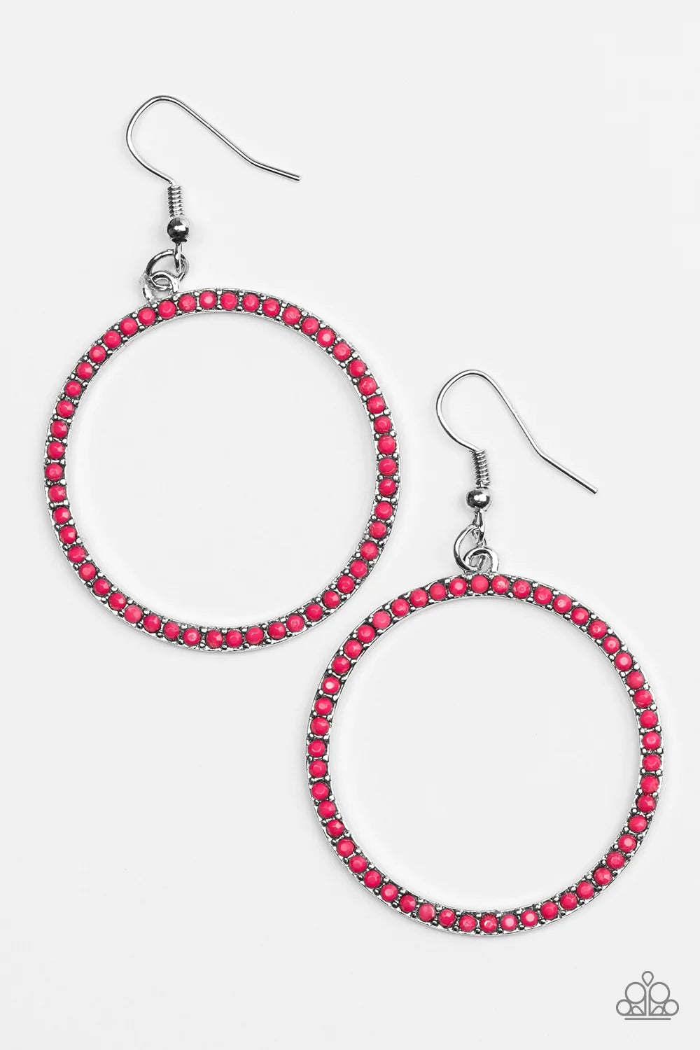 Paparazzi Earring ~ Spring Party- Pink