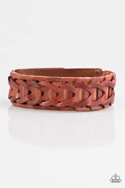 Paparazzi Bracelet ~ Back Country - Brown