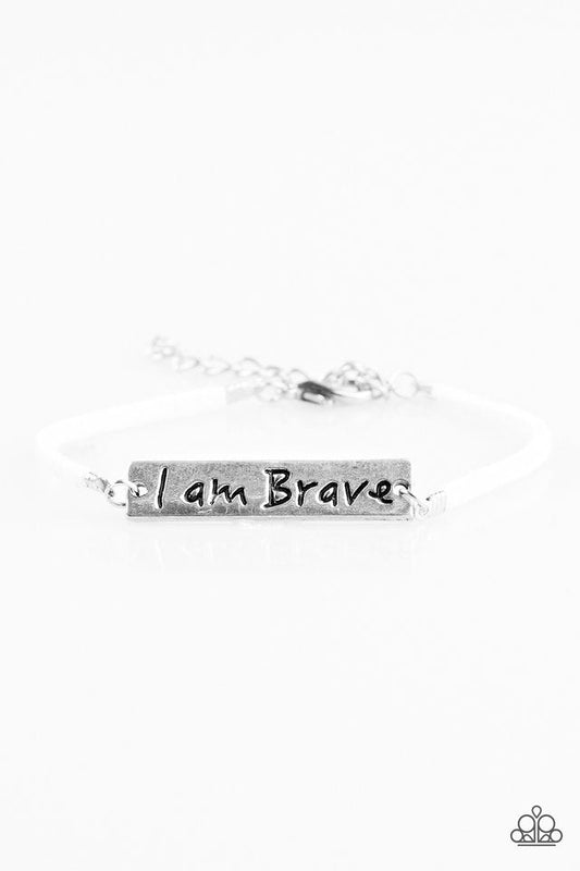 Paparazzi Bracelet ~ Brave Spirit - White