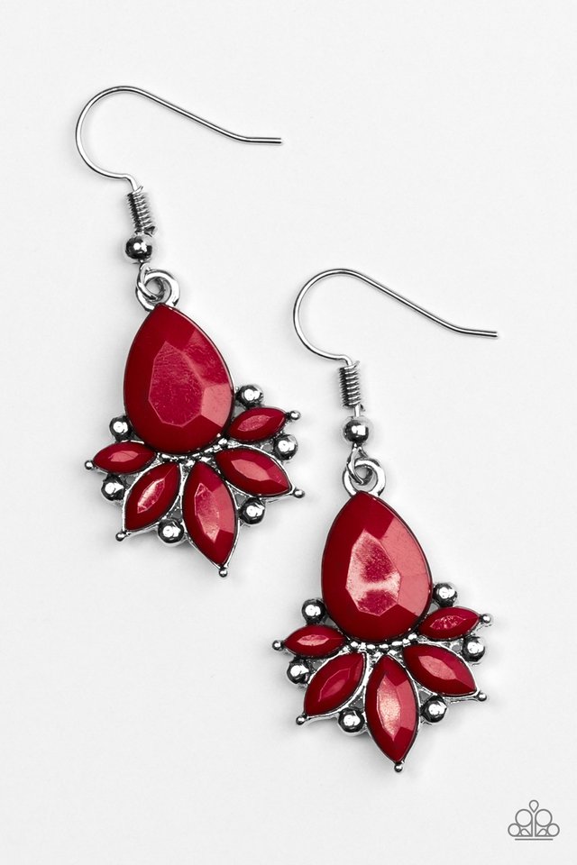 GLAM Up! - Red - Paparazzi Earring Image