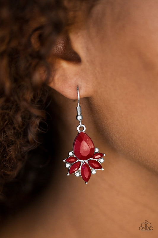 GLAM Up! - Red - Paparazzi Earring Image