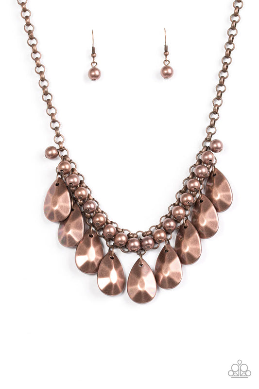 Paparazzi Necklace ~ La DIVA Loca - Copper