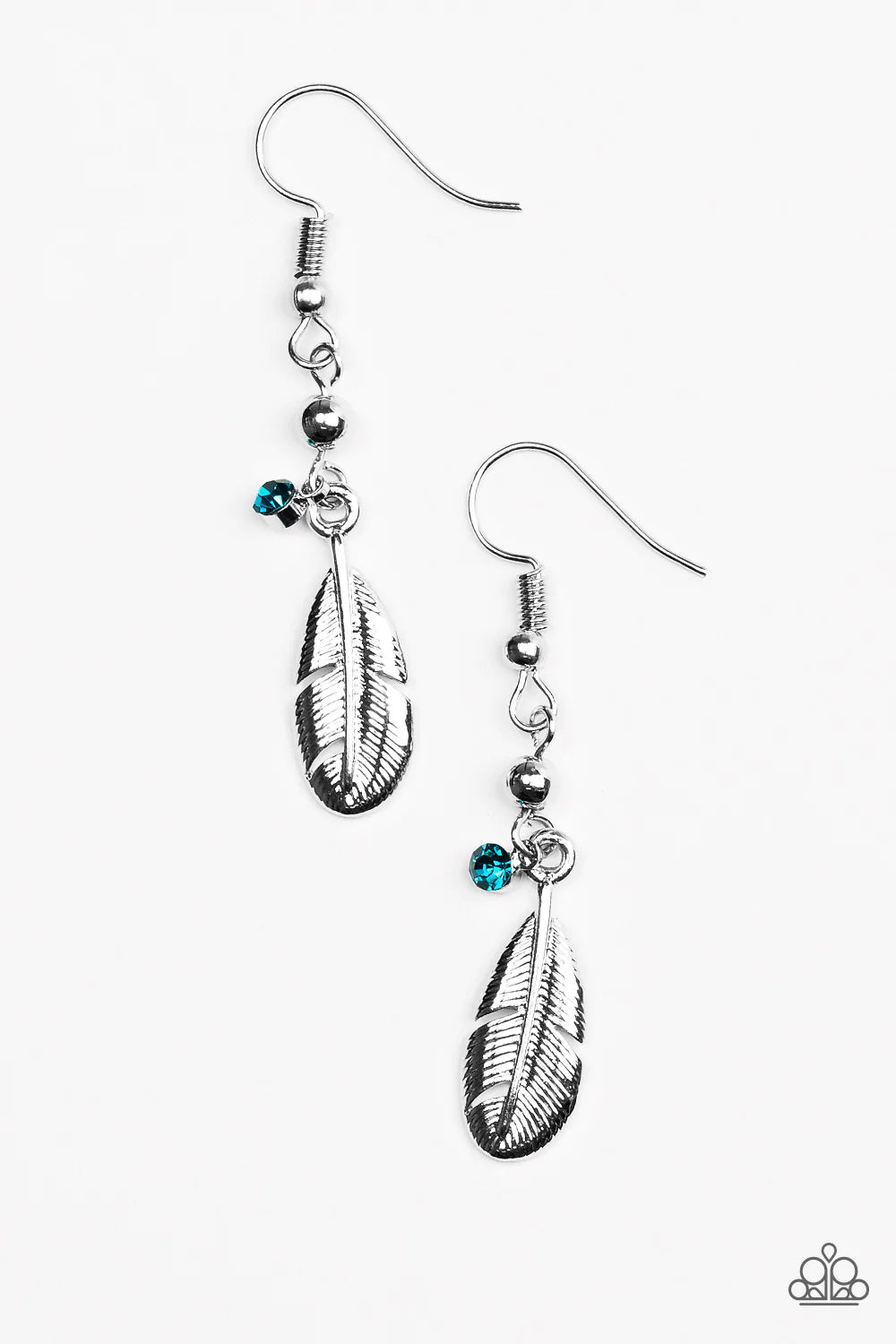 Paparazzi Earring ~ A FLIGHT To The Finish - Blue