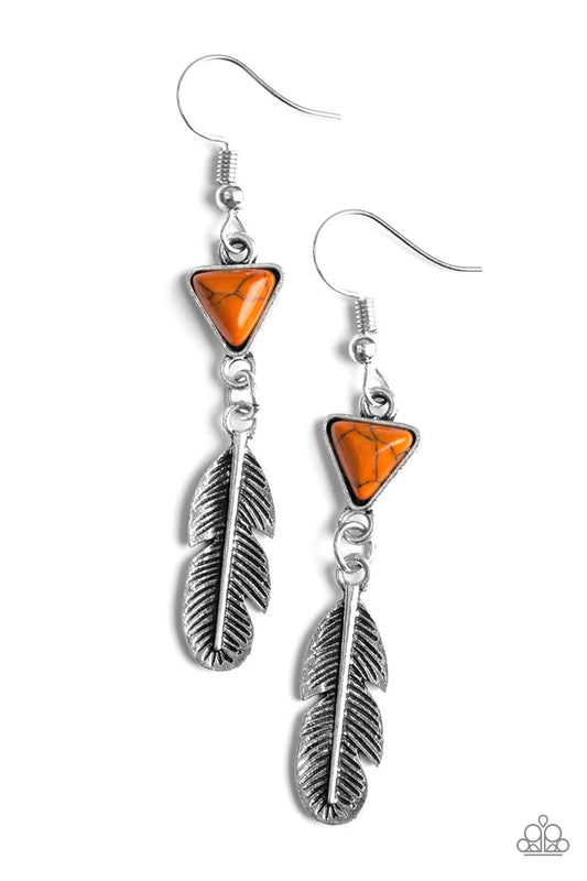 Paparazzi Earring ~ Give It A NEST! - Orange