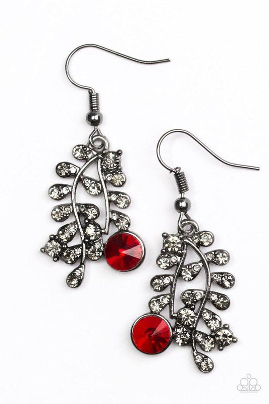 Paparazzi Earring ~ Make You VINE - Red