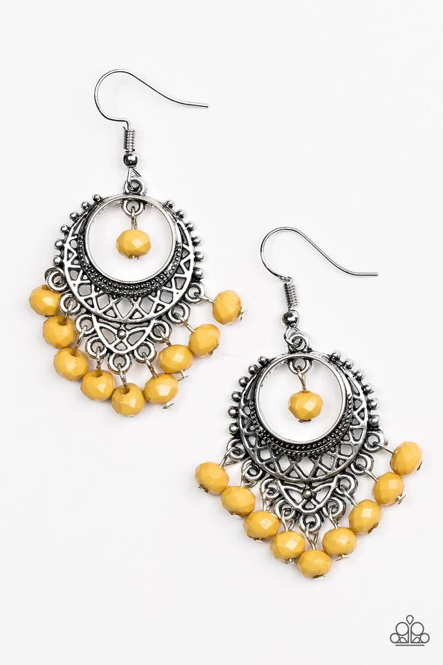 Paparazzi Earring ~ Meet Me In Paradise - Yellow