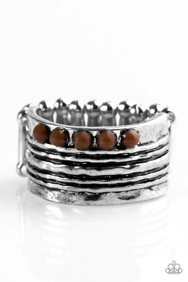 Paparazzi Ring ~ This Might Take A-WILD - Brown