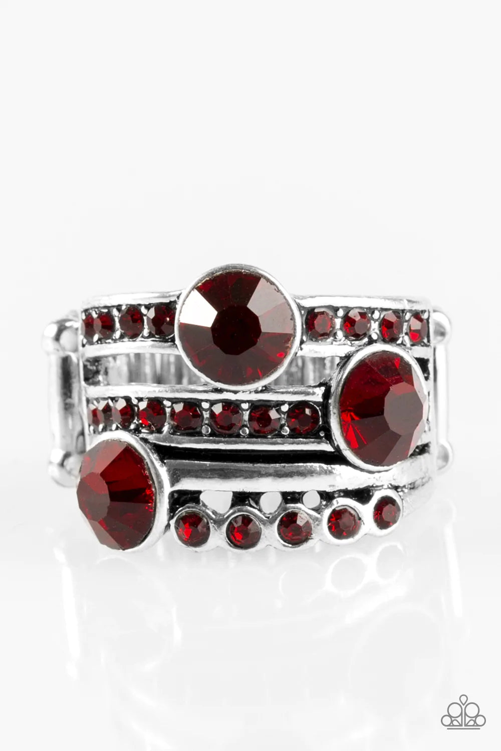 Paparazzi Ring ~ Hollywood Glamour - Red