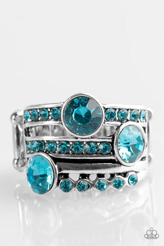 Anillo Paparazzi ~ Glamour de Hollywood - Azul