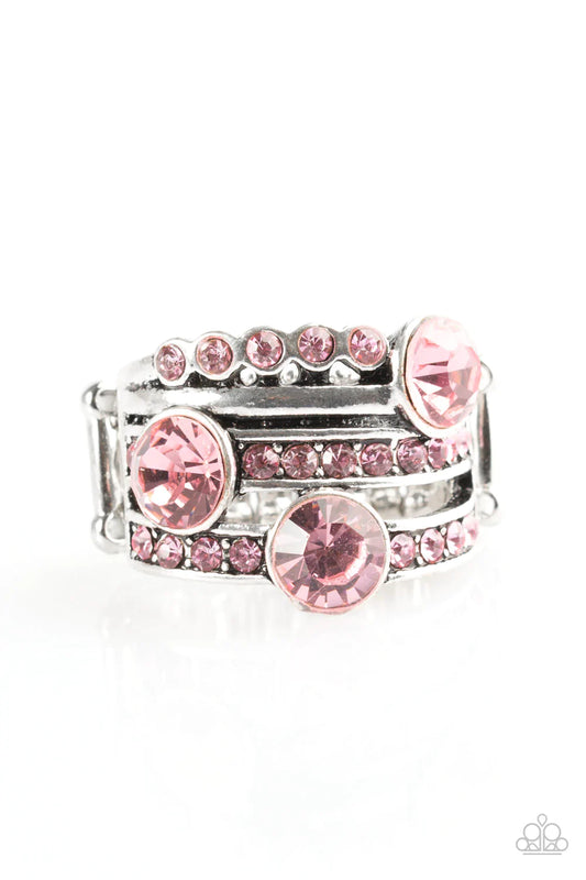 Anillo Paparazzi ~ Glamour de Hollywood - Rosa