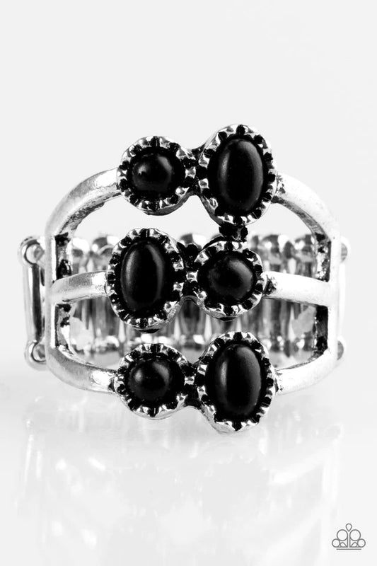 Anillo Paparazzi ~ Palos y STONEHENGE - Negro