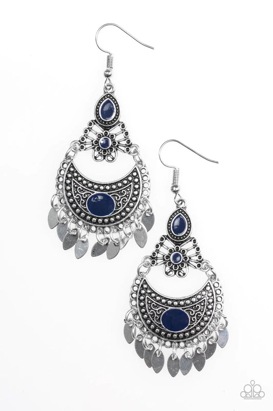 Paparazzi Earring ~ Keep It Wild - Blue