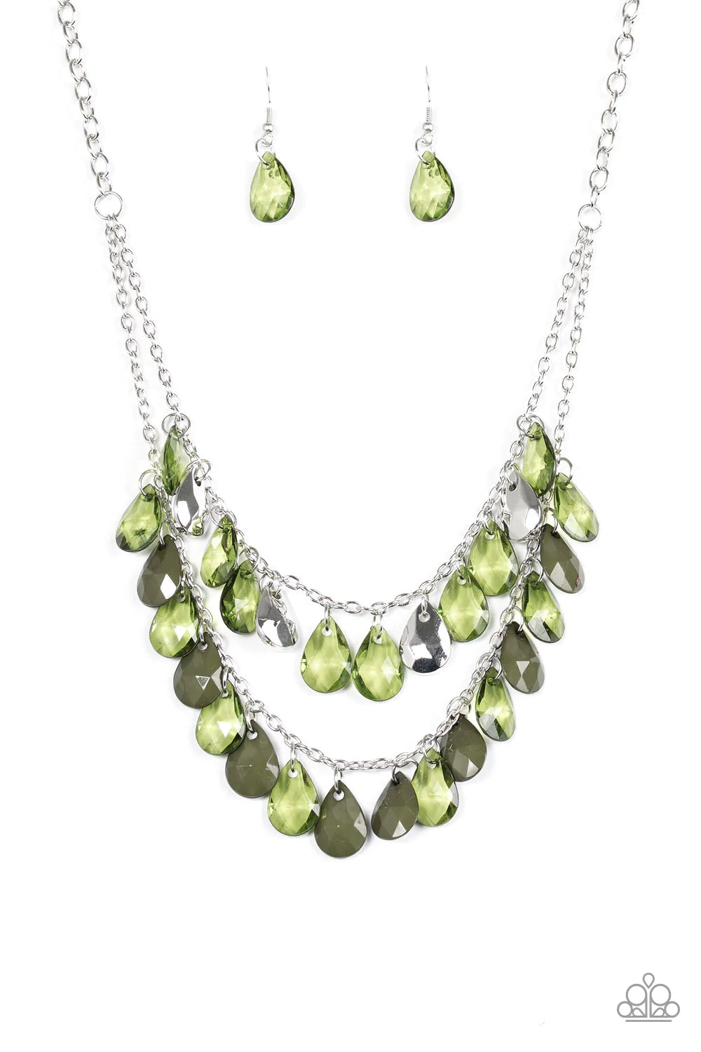 Paparazzi Necklace ~ Storm Warning - Green