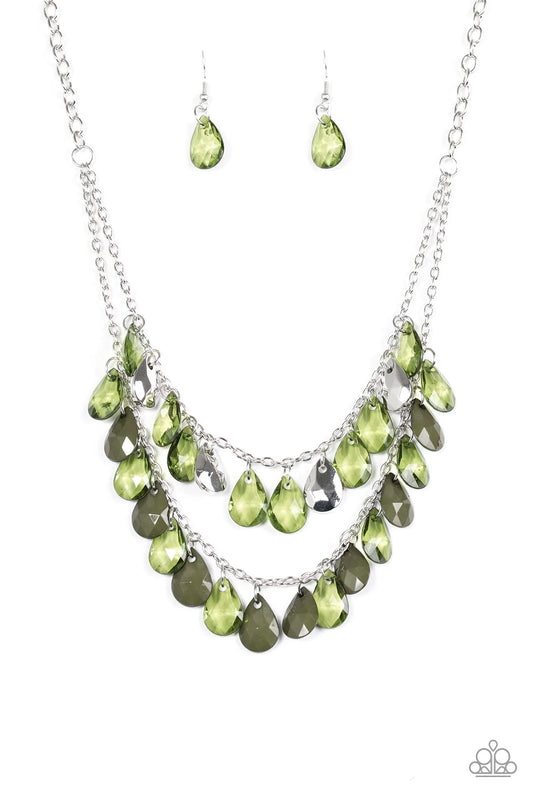 Paparazzi Necklace ~ Storm Warning - Green