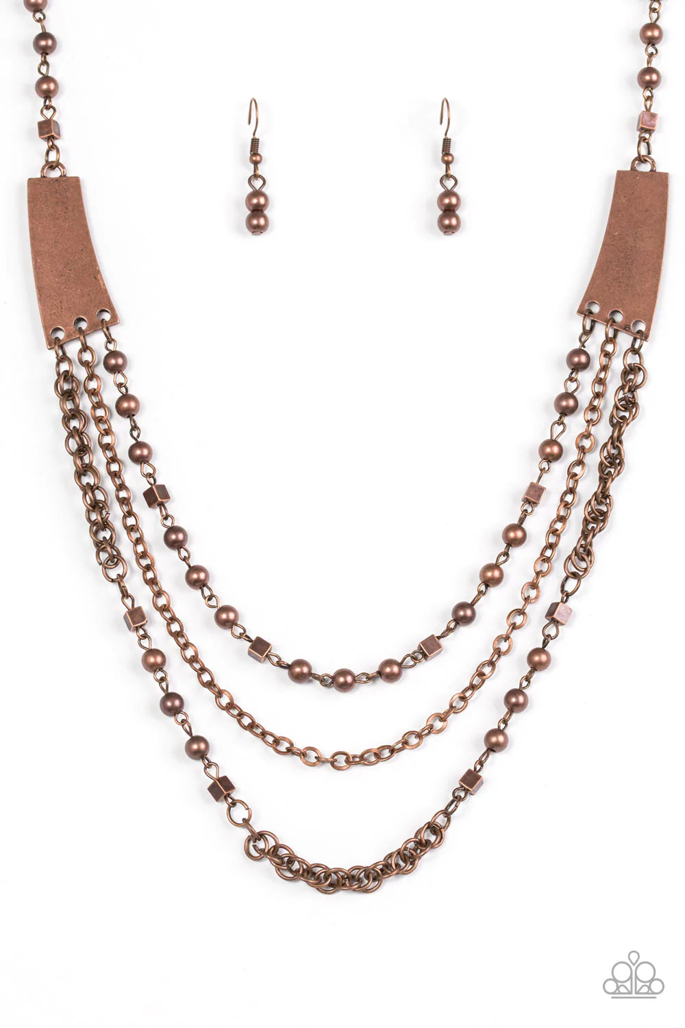 Paparazzi Necklace ~ Marvelously Metro - Copper