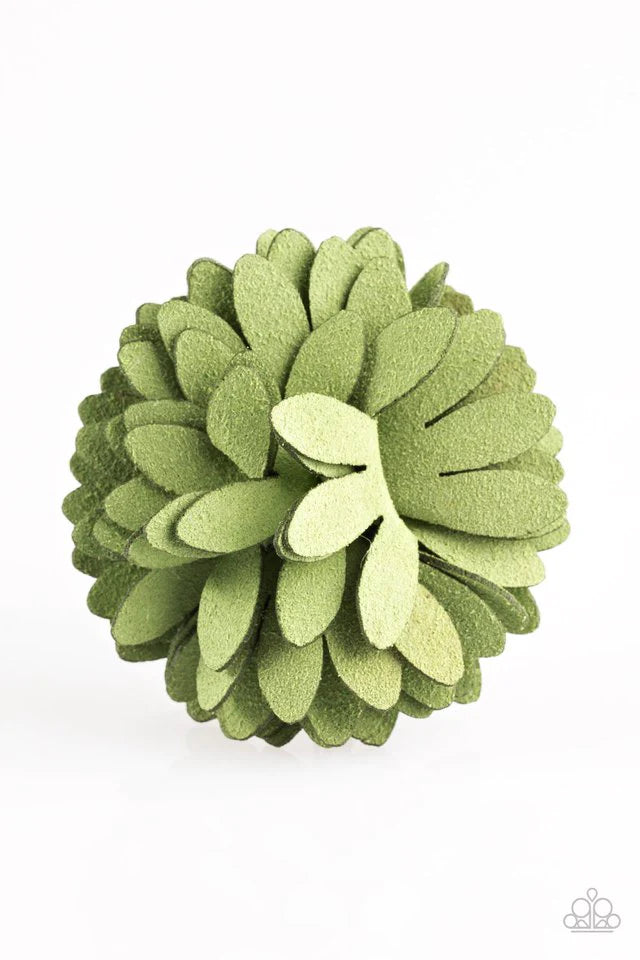 Paparazzi Hair Accessories ~ Sunshine and Suede - Green