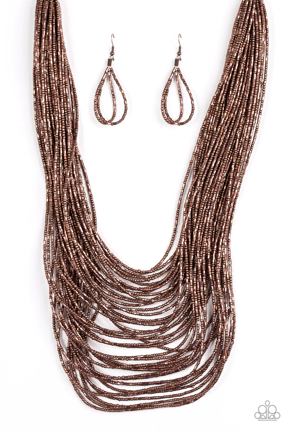 Paparazzi Necklace ~ Ice Storm - Copper