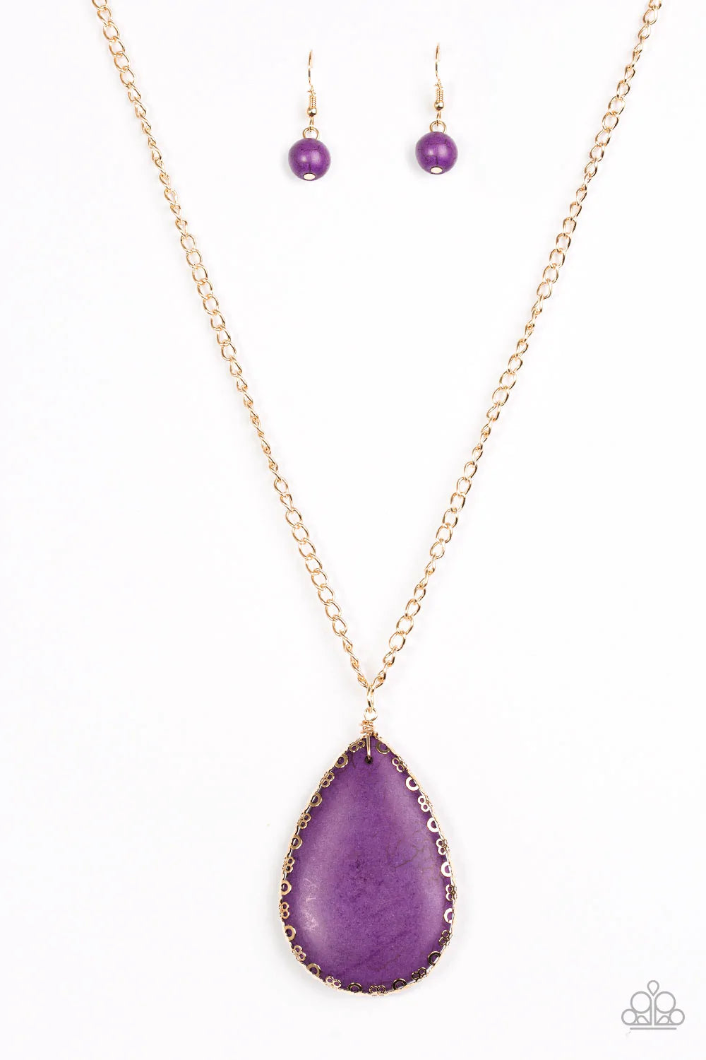 Paparazzi Necklace ~ Stone Magnificence - Purple