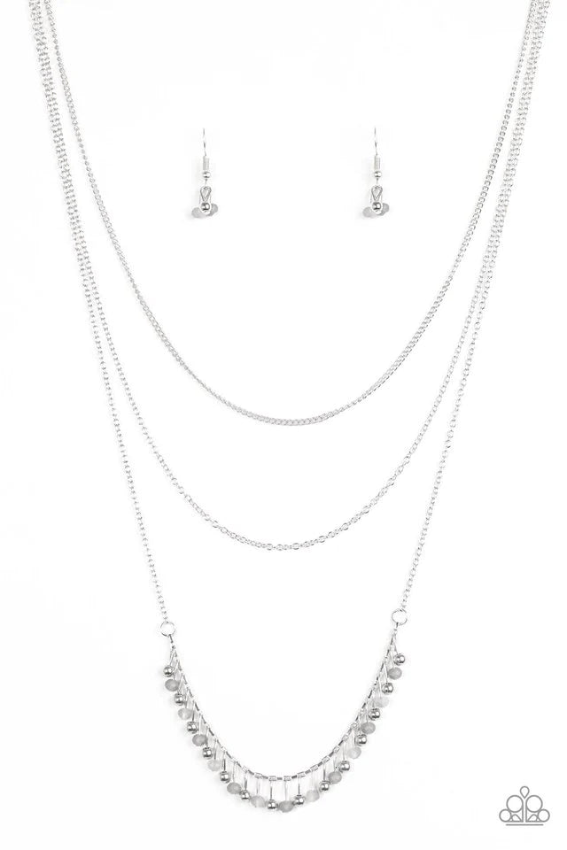 Collar Paparazzi ~ Twinkly Troves - Plata