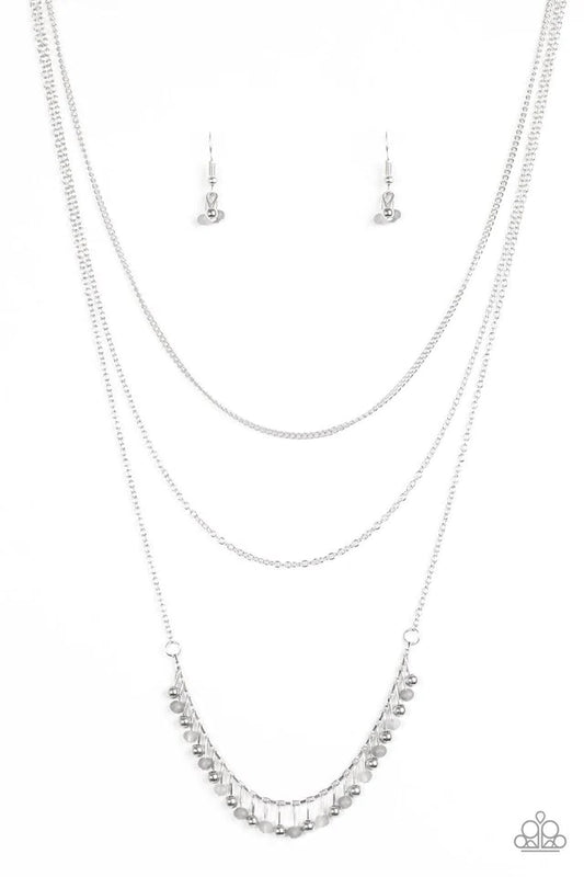 Collar Paparazzi ~ Twinkly Troves - Plata