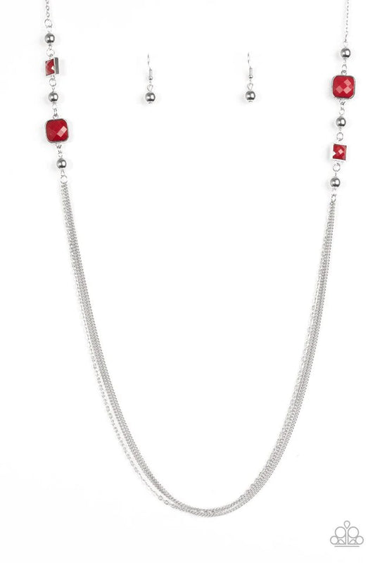 Collar Paparazzi ~ Tesoro de Times Square - Rojo