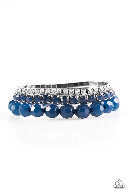 Paparazzi Bracelet ~ Beautiful Bravado - Blue