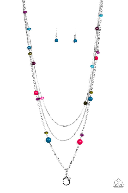 Paparazzi Necklace ~ Triple Tango - Multi