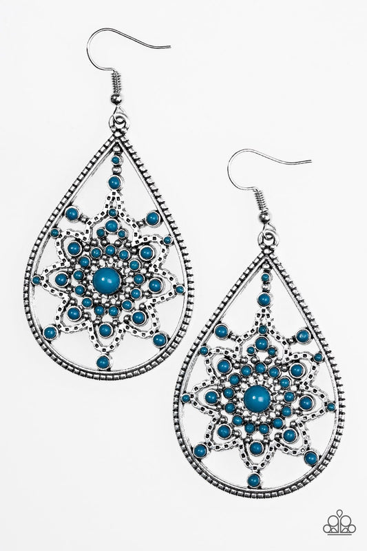 Paparazzi Earring ~ Daffodil Dreams - Blue