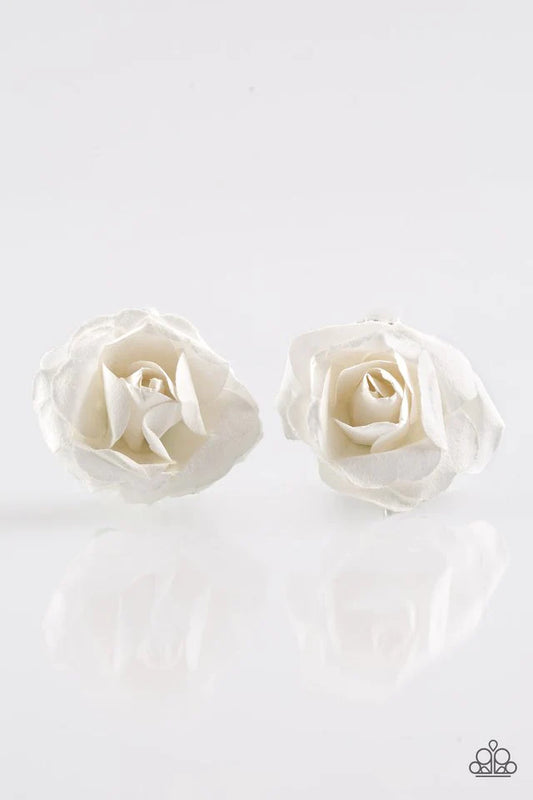 Paparazzi Hair Accessories ~ Rose Garden Glam - White