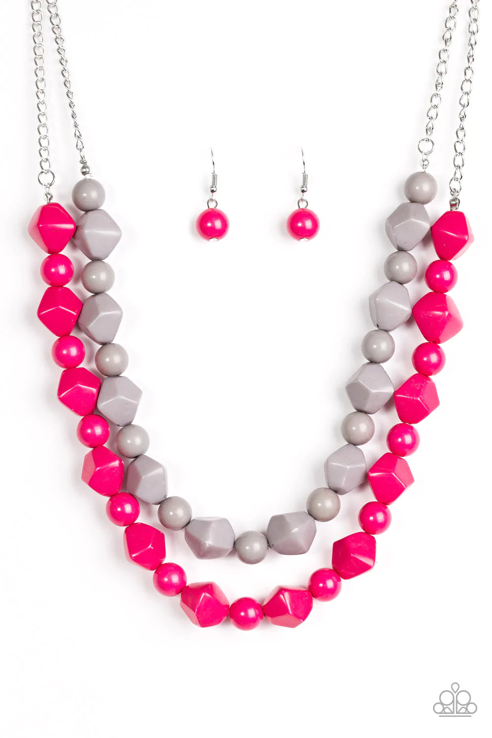 Paparazzi Necklace ~ Rio Rhythm - Pink