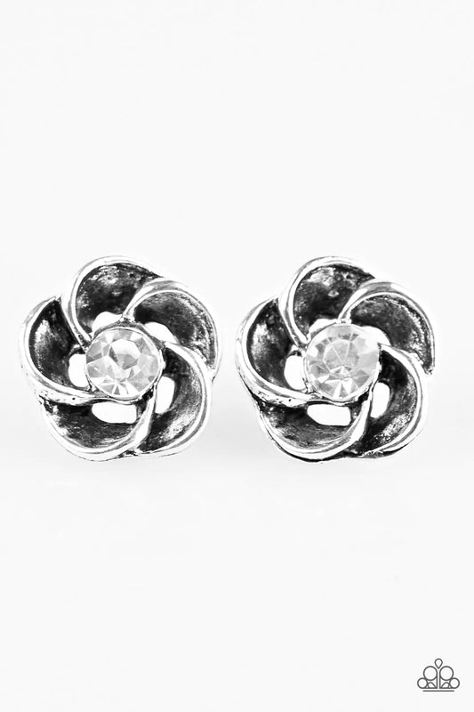 Paparazzi Earring ~ GARDENIA Variety - White